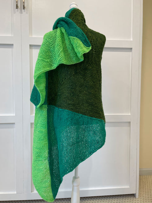 Whirlpool Design Stole (Knitting Pattern)